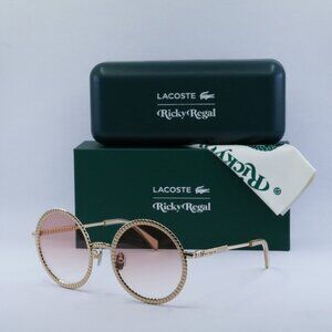 Final Price! Lacoste L252S Ricky Regal 712 Gold Pink Sunglasses